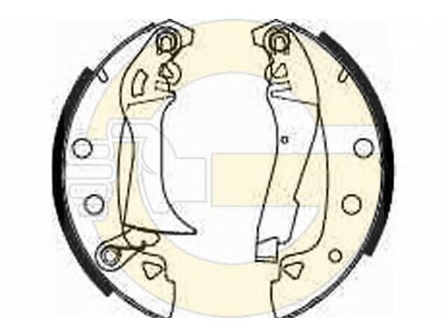 Тормозные колодки барабанные для моделей: ARO (240-244, 10), FIAT (131,131,ARGENTA,132,CAMPAGNOLA), SEAT (131,132)