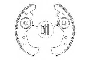 Тормозные колодки барабанные для моделей: AUTOBIANCHI (A, Y10), FIAT (CINQUECENTO,REGATA,REGATA,850,RITMO,RITMO,126,127