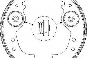 Тормозные колодки барабанные для моделей: AUTOBIANCHI (A, Y10), FIAT (CINQUECENTO,REGATA,REGATA,850,RITMO,RITMO,126,127