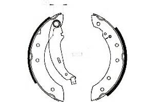Тормозные колодки барабанные для моделей: BMW (1500-2000), CITROËN (ZX,SAXO,XSARA,XSARA,XSARA,ZX), DACIA (LOGAN,LOGAN,