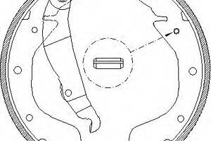 Тормозные колодки барабанные для моделей: CHEVROLET (LACETTI, NUBIRA,NUBIRA,EVANDA,EPICA,LANOS), DAEWOO (ESPERO,NEXIA,N