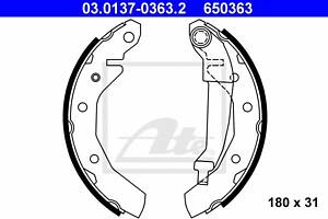 Тормозные колодки барабанные для моделей: CHEVROLET (MATIZ, SPARK), DAEWOO (MATIZ)