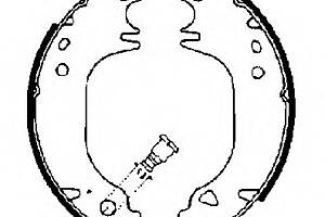 Тормозные колодки барабанные для моделей: CITROËN (AX, SAXO), PEUGEOT (106,205,205,205,106,309)