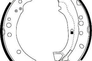 Колодки гальмові барабанні для моделей:CITROËN (C3,C3,C2,C3,C2), PEUGEOT (1007)