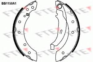 Тормозные колодки барабанные для моделей: CITROËN (ZX, SAXO,XSARA,XSARA), DACIA (LOGAN,SANDERO), PEUGEOT (306,306,306,1