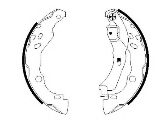 Тормозные колодки барабанные для моделей: DACIA (LOGAN, LOGAN,LOGAN), LADA (LARGUS), NISSAN (PLATINA), RENAULT (CLIO,CL