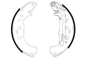 Колодки гальмові барабанні для моделей: FIAT (PUNTO, LINEA, FIORINO, QUBO, PUNTO, PUNTO), OPEL (CORSA, CORSA, ADAM), VAUXHA