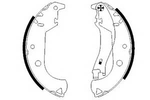 Гальмівні колодки барабанні для моделей: FIAT (STRADA, DOBLO, DOBLO, STRADA)