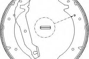 Тормозные колодки барабанные для моделей: FORD (TAUNUS, TAUNUS,TAUNUS,GRANADA), HYUNDAI (SONATA,SONATA,STELLAR), KIA (J