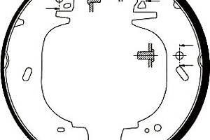 Тормозные колодки барабанные для моделей: FORD (TRANSIT, TRANSIT,TRANSIT,TRANSIT), OPEL (MOVANO,MOVANO,MOVANO,MOVANO),