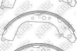 Тормозные колодки барабанные для моделей: FOTON (ALPHA, ALPHA,SEA), TOYOTA (LAND-CRUISER,LITEACE,4-RUNNER,HIACE,HILUX,H