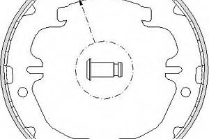 Тормозные колодки барабанные для моделей: LEXUS (GS, IS,LS,GS,LS,SC,IS,GS), TOYOTA (SUPRA,PREVIA,PREVIA,RAV-4,AVENSIS,R