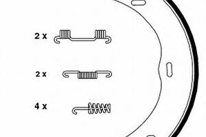 Тормозные колодки барабанные для моделей: MERCEDES-BENZ (VIANO, VITO,VITO), MERCEDES-BENZ (FJDA) (VITO,VIANO)
