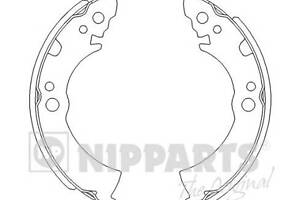 Колодки гальмові барабанні для моделей: MITSUBISHI (L-300), NISSAN (CHERRY,SUNNY,SUNNY,SUNNY,CHERRY,SUNNY,SUNNY,CHER
