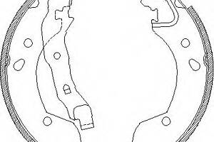 Тормозные колодки барабанные для моделей: NISSAN (MICRA, MICRA,NOTE), RENAULT (MODUS,CLIO,CLIO)