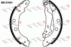 Колодки гальмові барабанні для моделей:NISSAN (PRIMERA, PRIMERA, KUBISTAR), RENAULT (KANGOO, KANGOO)