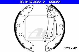 Тормозные колодки барабанные для моделей: NISSAN (PRIMERA, PRIMERA,KUBISTAR,KUBISTAR), RENAULT (KANGOO,KANGOO)