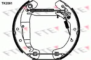 Колодки гальмові барабанні для моделей: OPEL (VECTRA, VECTRA, VECTRA), VAUXHALL (VECTRA, VECTRA)