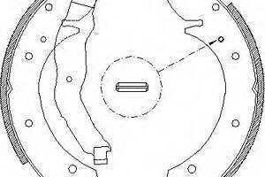 Тормозные колодки барабанные для моделей: PEUGEOT (405), RENAULT (LAGUNA,LAGUNA,MEGANE,MEGANE,MEGANE,SCENIC)