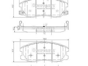 Тормозные колодки CHEVROLET EQUINOX / OPEL ANTARA A (L07) 2003-2009 г.