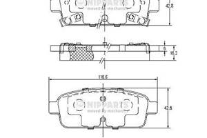 Тормозные колодки CHEVROLET VOLT / CHEVROLET TRAX / OPEL ASTRA J GTC 2009-2019 г.