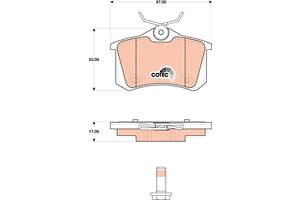 Тормозные колодки CITROEN C3 (SC_) / CITROEN DS3 (SA_) 2006-2016 г.