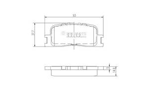 Тормозные колодки DAIHATSU ALTIS / TOYOTA WISH (_E1_) 1996-2014 г.