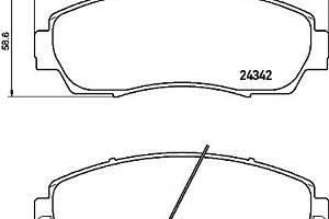 Тормозные колодки дисковые ACURA RDX / HONDA CROSSTOUR 2006-2012 г.