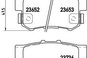 Тормозные колодки дисковые ACURA RDX / HONDA FR-V (BE) 1994-2013 г.