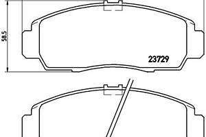 Тормозные колодки дисковые ACURA TSX (CL_) / HONDA FR-V (BE) 1994-2016 г.