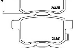 Тормозные колодки дисковые ACURA TSX (CU_) / HONDA ACCORD (CM) 2003- г.