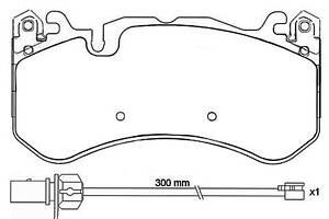 Тормозные колодки дисковые AUDI A6 C6 (4F2) 2004-2022 г.