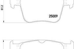 Тормозные колодки дисковые AUDI Q3 (F3B) / SEAT LEON (5F1) 2012-2021 г.