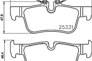 Тормозные колодки дисковые BMW 1 (F40) / BMW 2 (F45) 2013-2021 г.