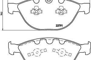 Тормозные колодки дисковые BMW 5 (E60) / BMW 6 (E63) 2001-2017 г.