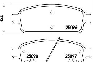 Тормозные колодки дисковые BUICK VERANO / BUICK ENCORE 2006-2019 г.