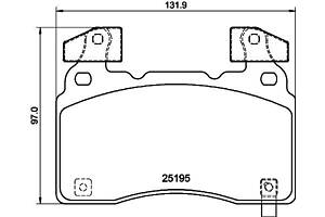 Тормозные колодки дисковые CADILLAC CTS / CADILLAC CT6 2009-2020 г.