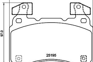 Тормозные колодки дисковые CADILLAC CTS / CADILLAC CT6 2009-2020 г.