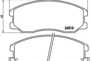 Тормозные колодки дисковые CHEVROLET EQUINOX 2003-2009 г.