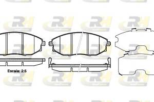 Тормозные колодки дисковые CHEVROLET NUBIRA 2004-2011 г.