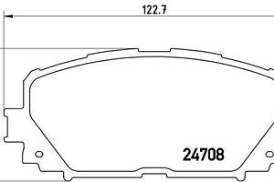 Тормозные колодки дисковые DAIHATSU CHARADE 2005-2014 г.