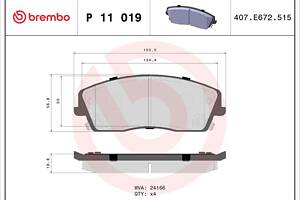 Тормозные колодки дисковые DODGE CHARGER / DODGE CHALLENGER 2005-2014 г.