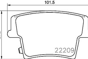 Тормозные колодки дисковые DODGE MAGNUM / DODGE CHARGER 2004-2008 г.