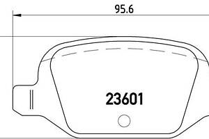 Тормозные колодки дисковые FIAT 500 (312_) / FIAT IDEA (350_) 1999-2012 г.