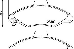 Тормозные колодки дисковые FORD ESCORT (AVL) 1994-2002 г.