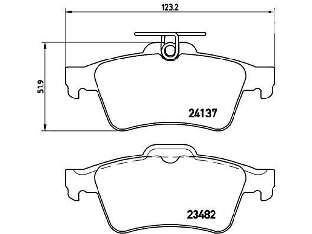 Тормозные колодки дисковые FORD FOCUS / MAZDA 5 (CW) 1998-2020 г.