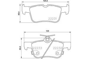 Тормозные колодки дисковые FORD KUGA (DFK) / FORD GALAXY (CK) 2012- г.