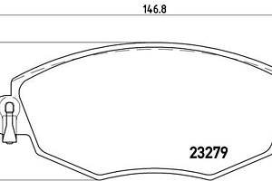 Тормозные колодки дисковые FORD MONDEO (B5Y) 2000-2009 г.