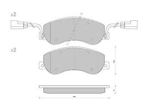 Тормозные колодки дисковые FORD TRANSIT TOURNEO 2006-2014 г.