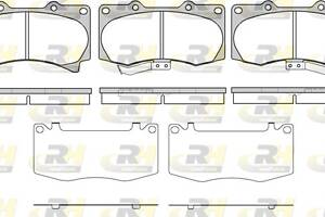 Тормозные колодки дисковые HUMMER HUMMER H3 2005-2010 г.